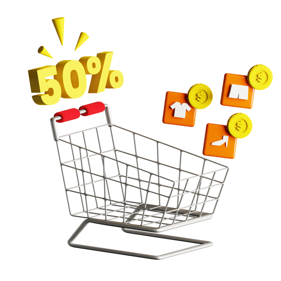 3d icon discount design for your online shop png