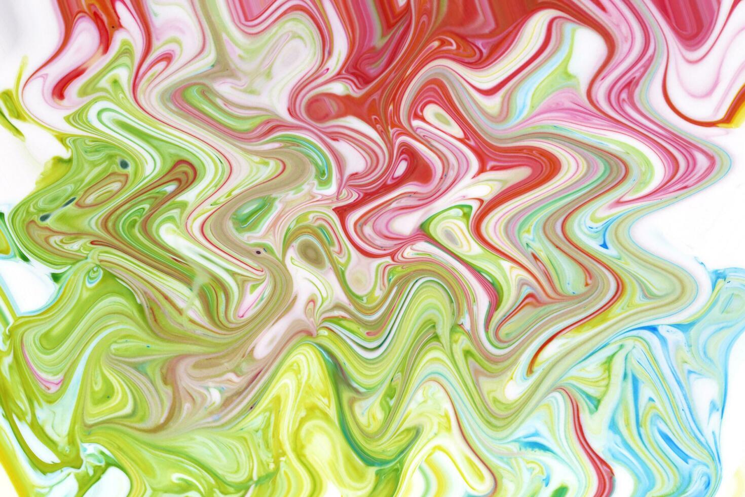 colouful background, colours flow, colour fluid, waves, red, green, abstract art photo