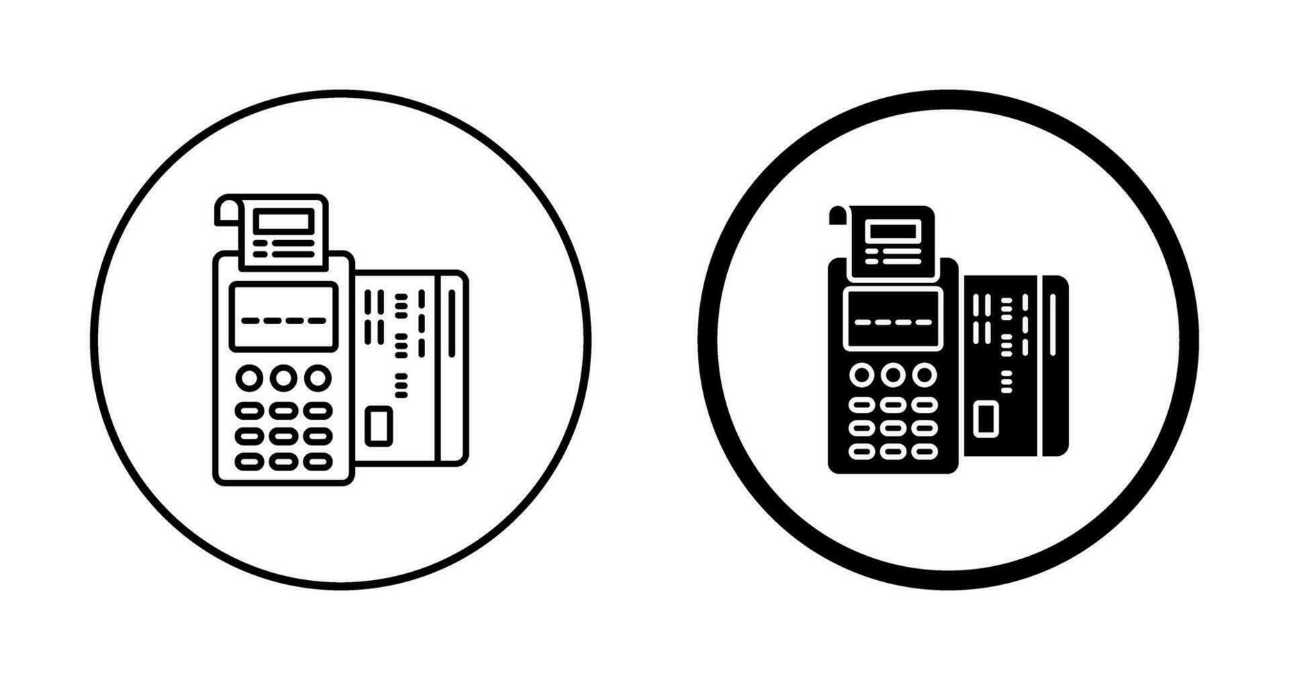 Pos Terminal Vector Icon