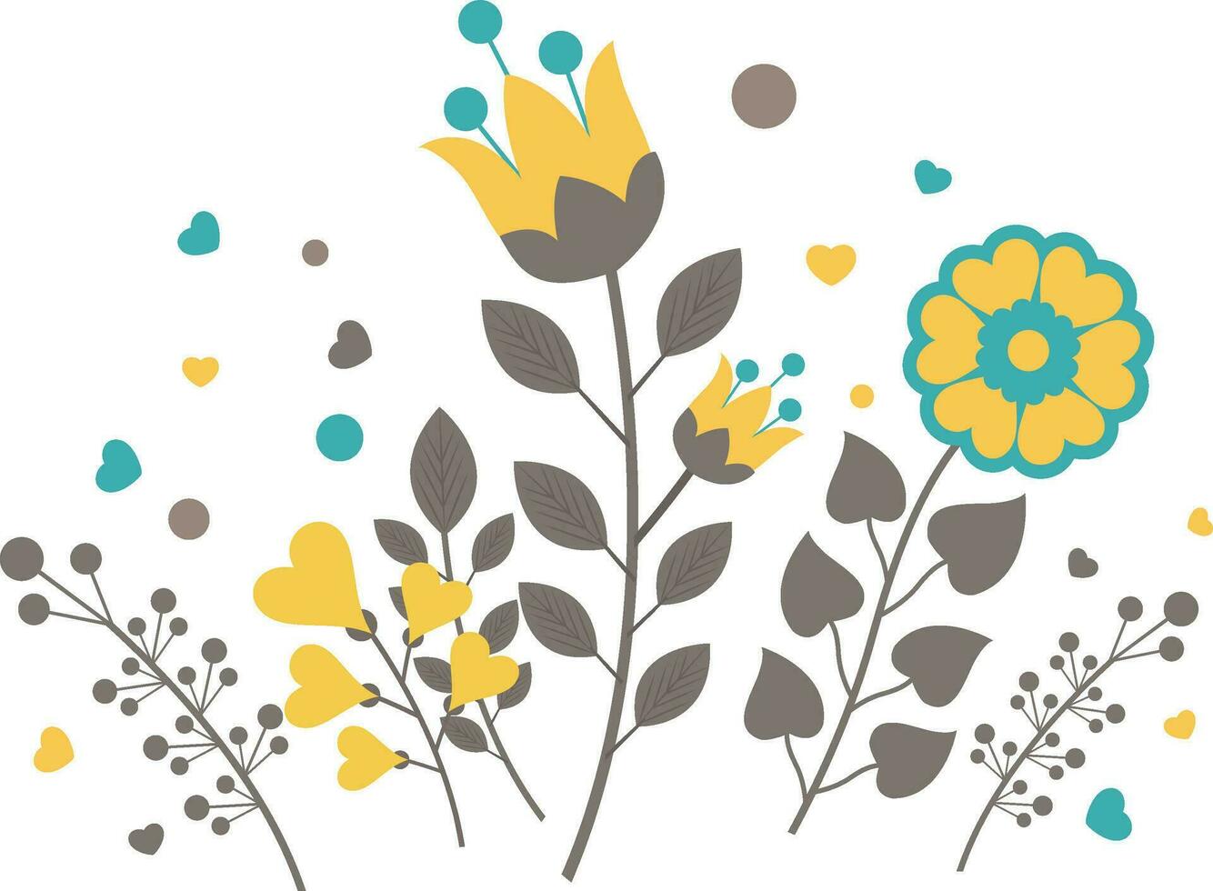 hermosa flores decorado antecedentes. vector