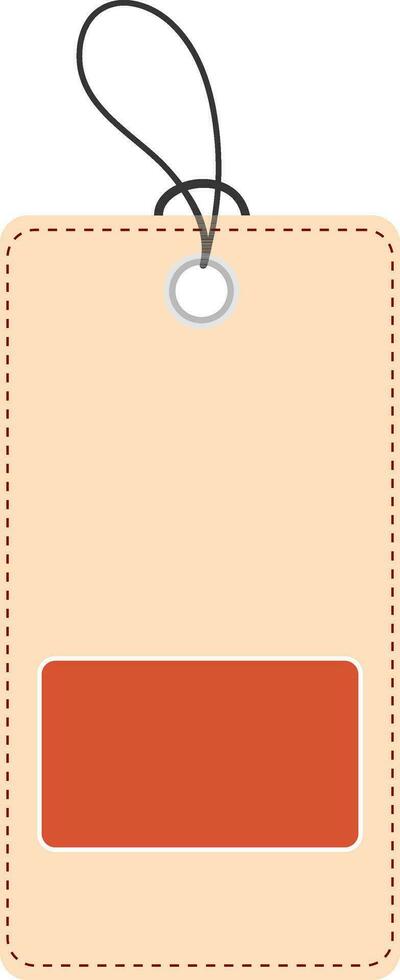 Hanging tag or label design. vector