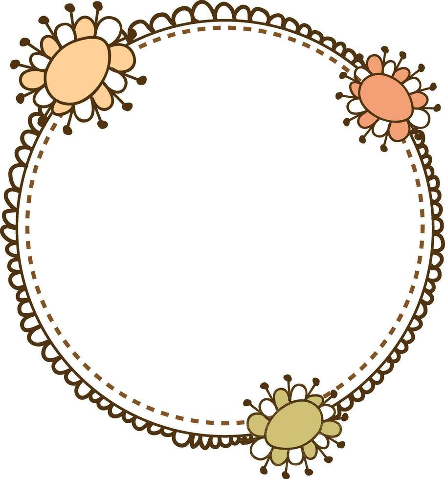 Circular frame design. vector