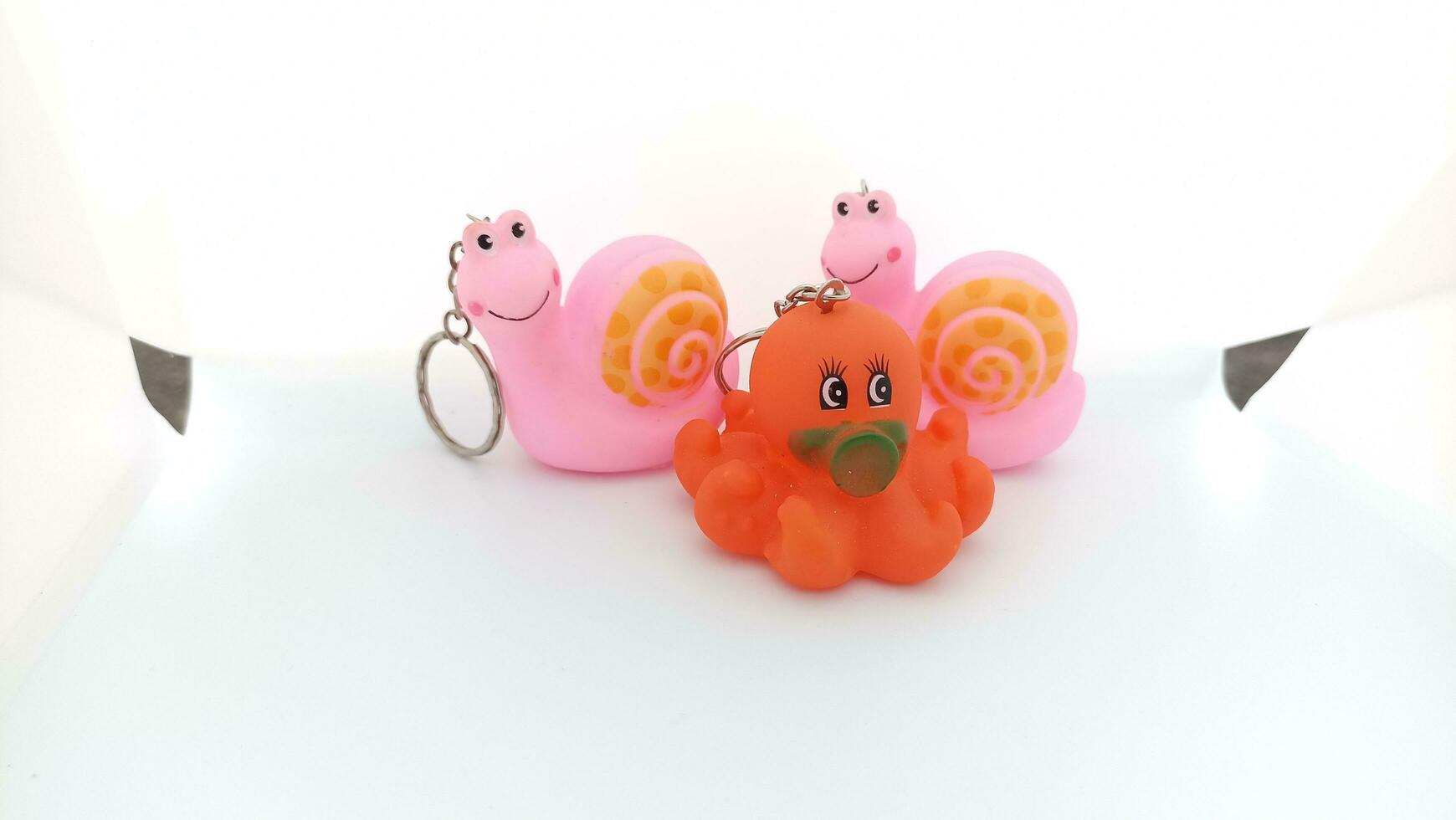 Cute animal pattern key chain photo