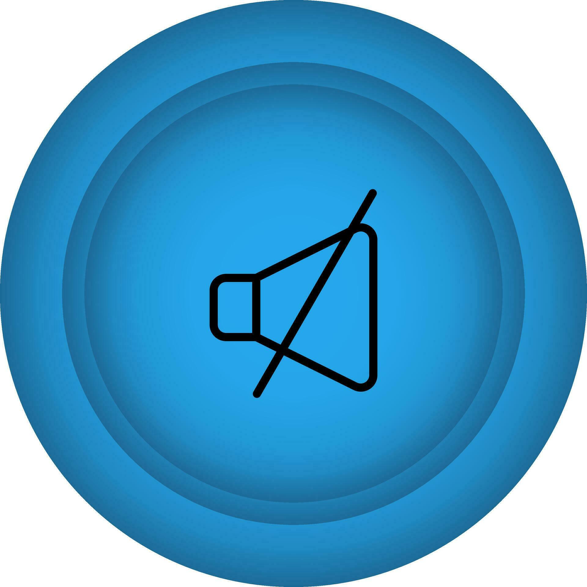 Blue Mute Button Symbol Or Icon. 24869862 Vector Art at Vecteezy