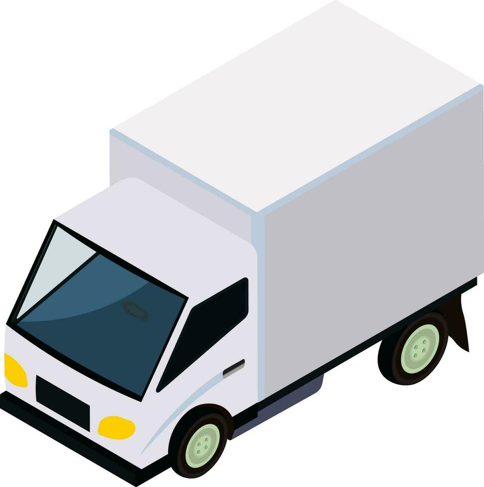 3D icon of delivery truck. vector