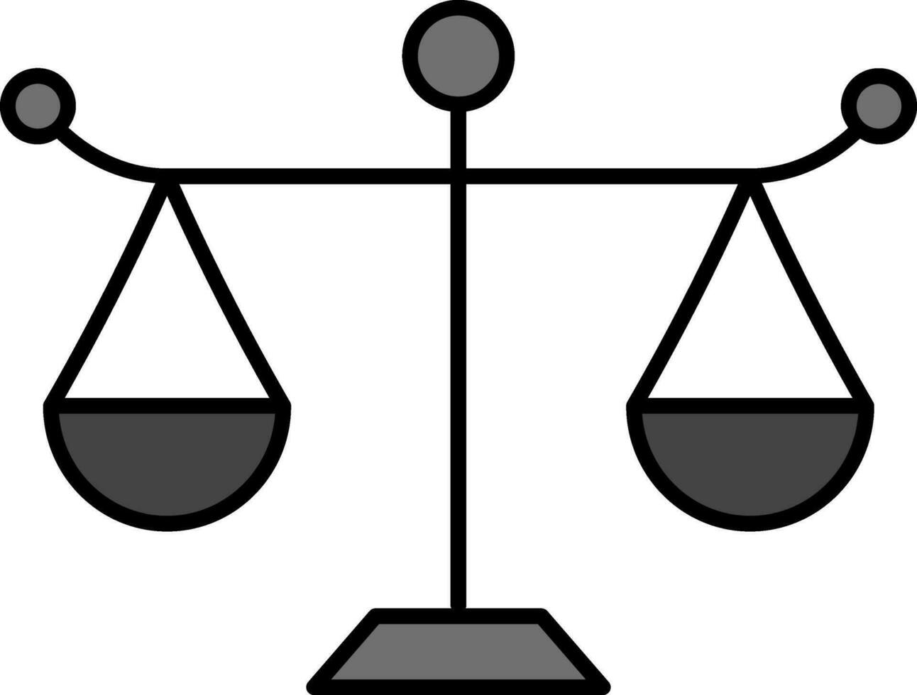 Vector Illustration Of Libra Scale In Gray Color. 24870035 Vector Art