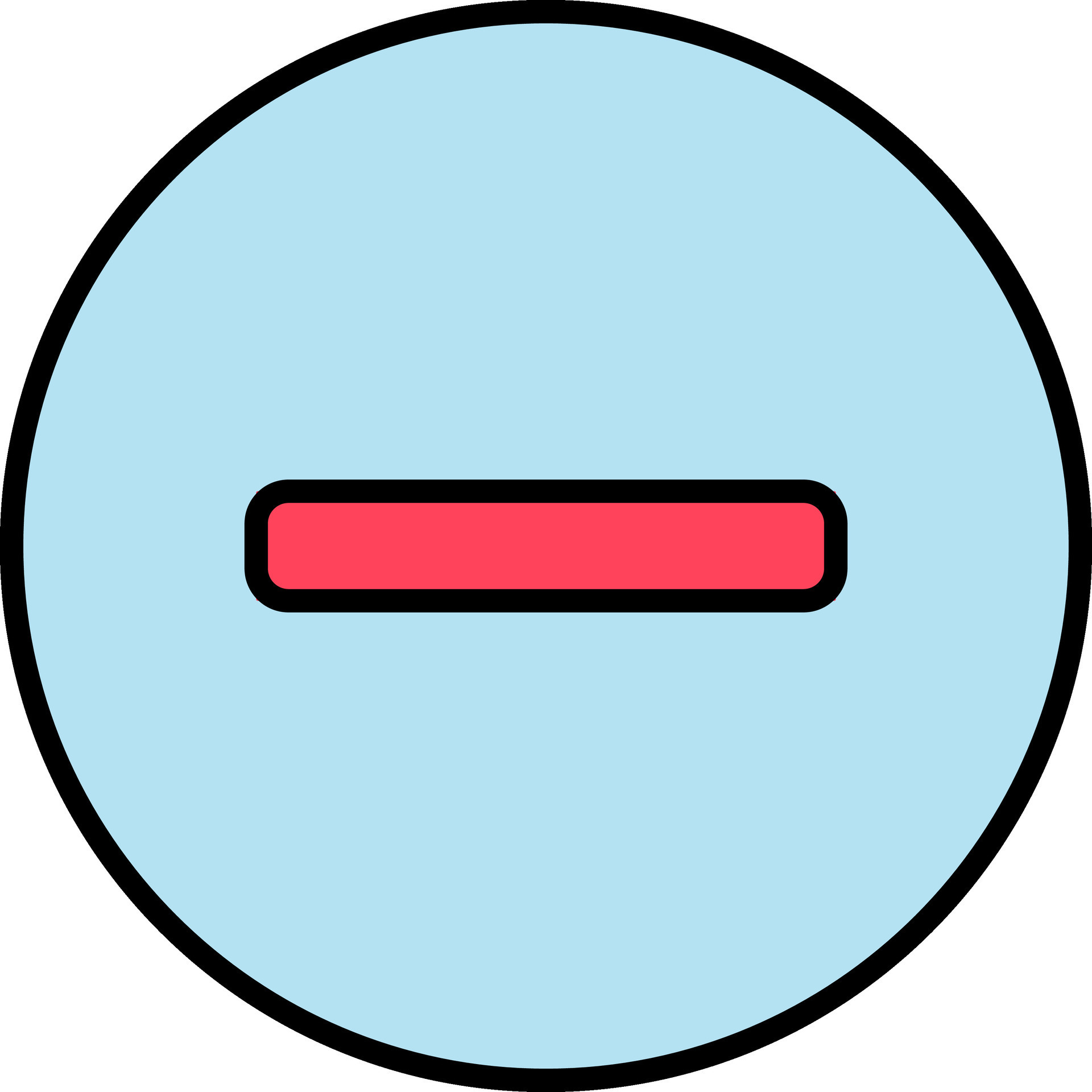 Minus or Remove Button icon in red and blue color. 24870100 Vector Art ...