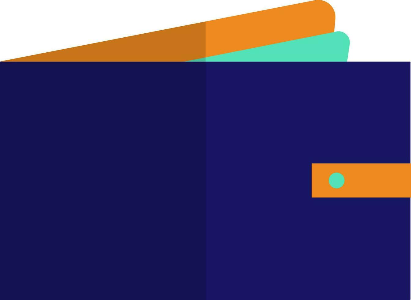 Illustration of a wallet. vector