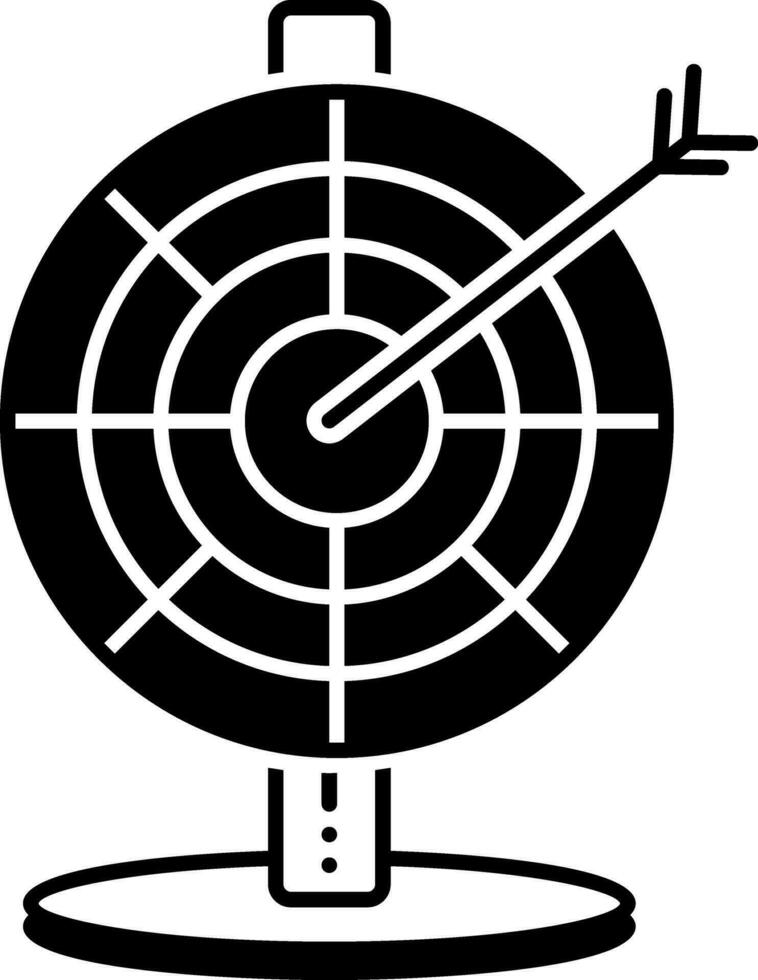 solid icon for darts vector