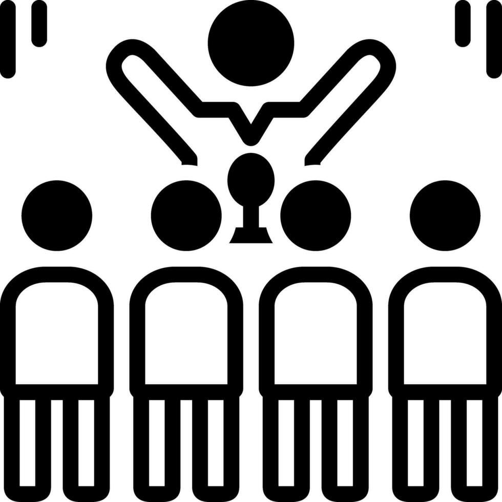 solid icon for criticizes vector