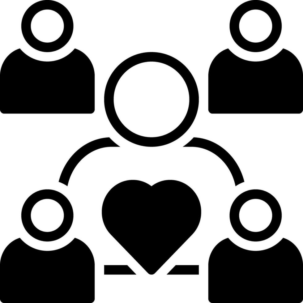 solid icon for attractiveness vector