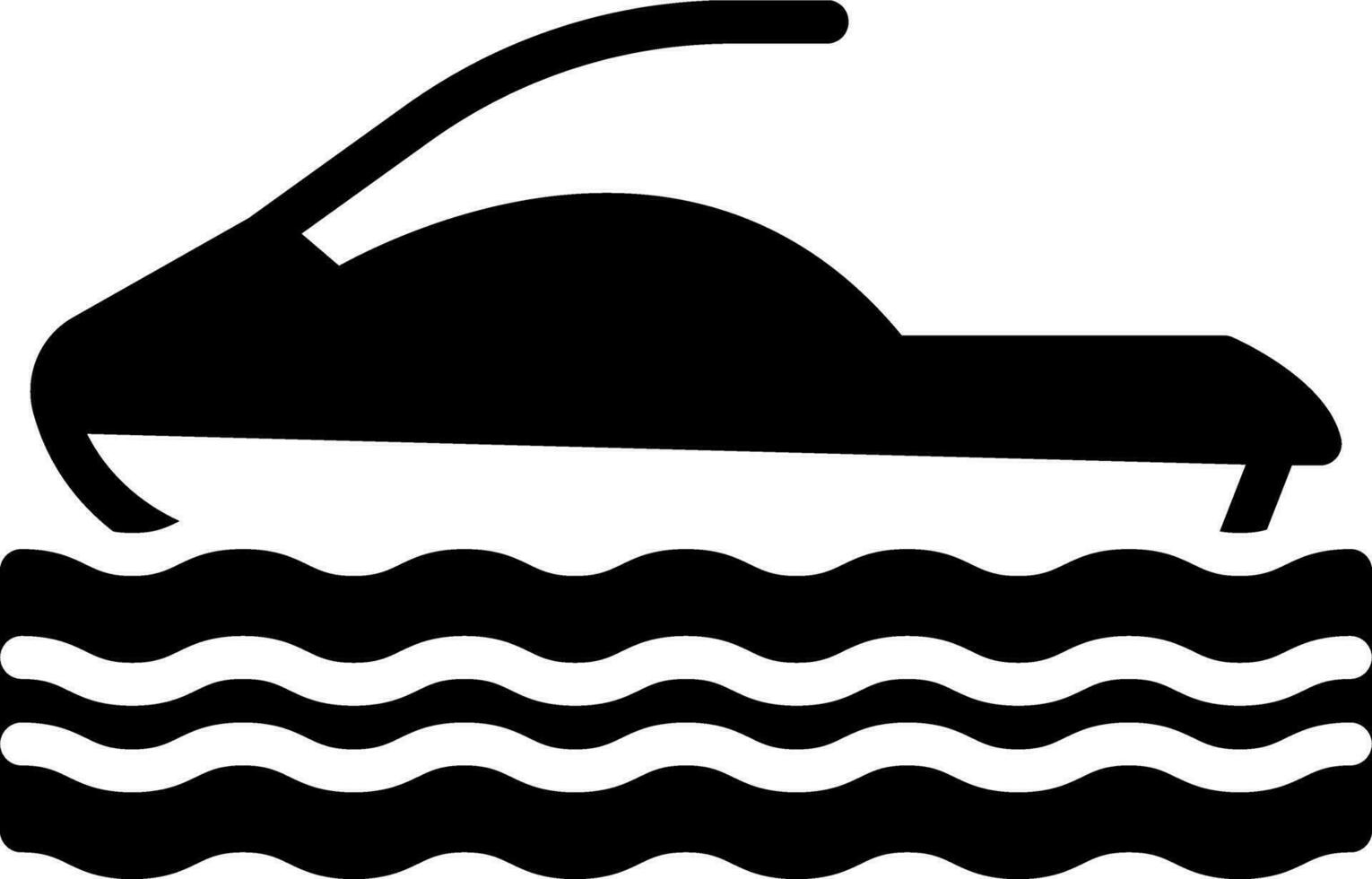 solid icon for hydrocycle vector