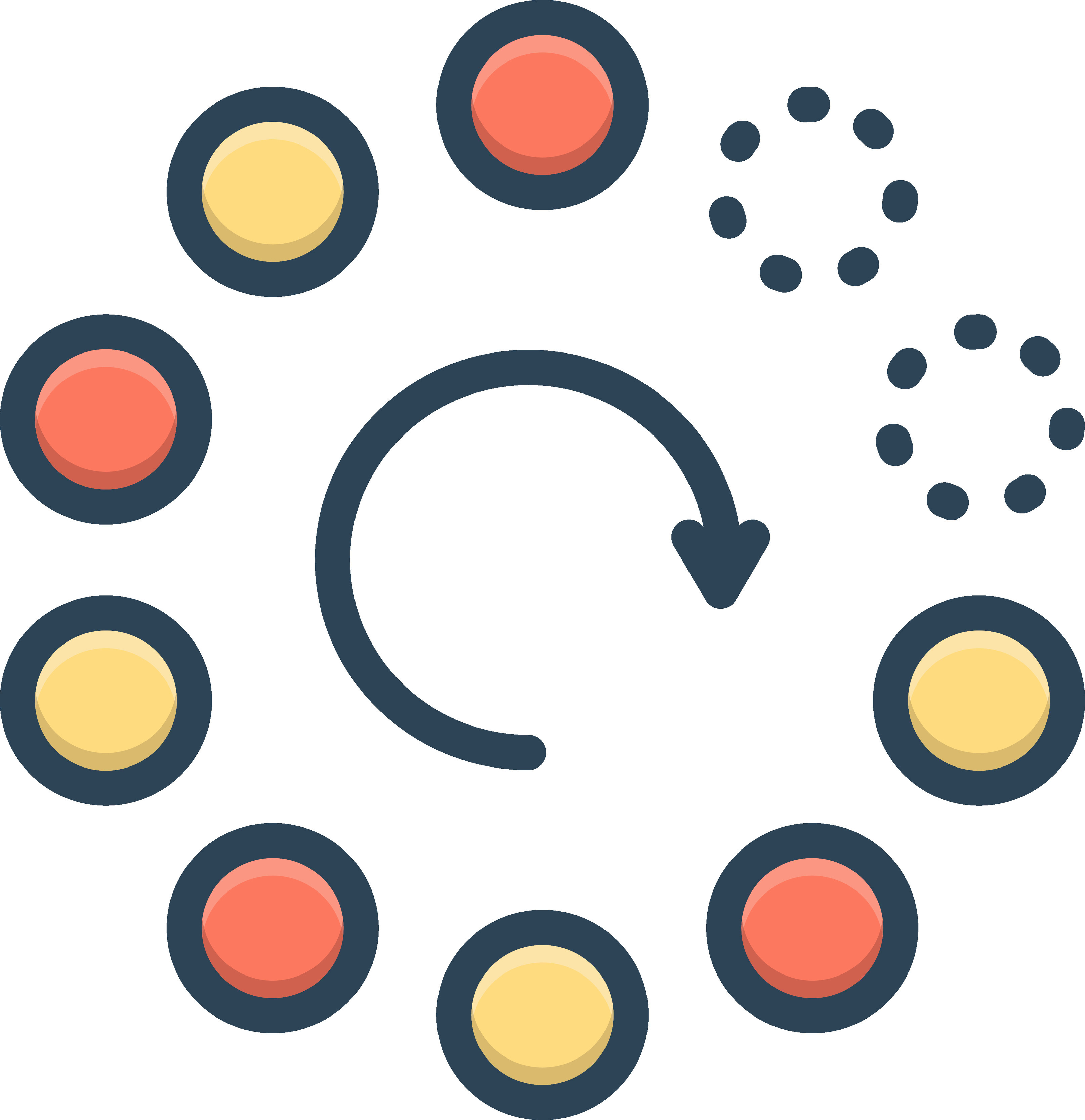 color icon for gradually 24870228 Vector Art at Vecteezy
