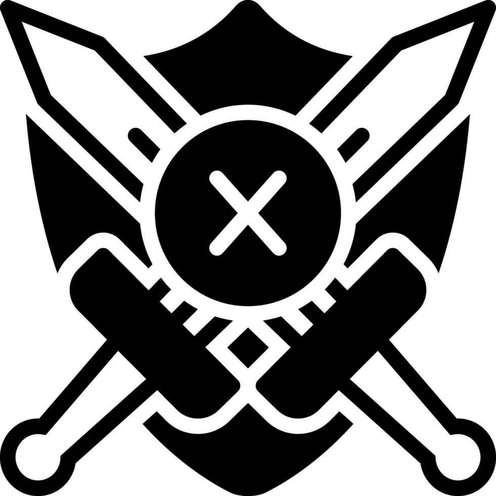 solid icon for disarm vector