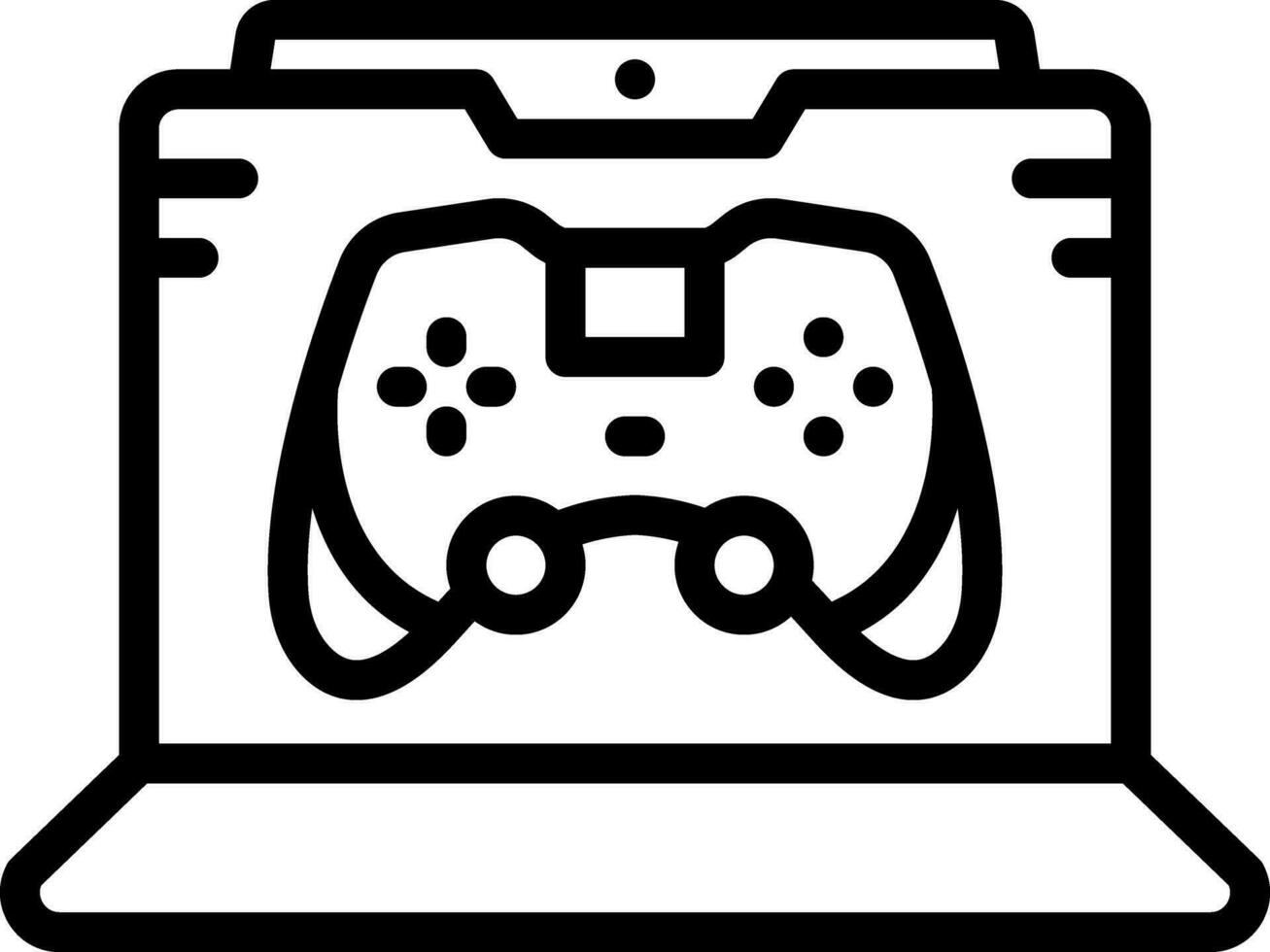 line icon for gaming vector