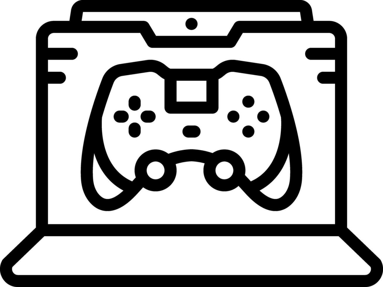 icono de línea para juegos vector