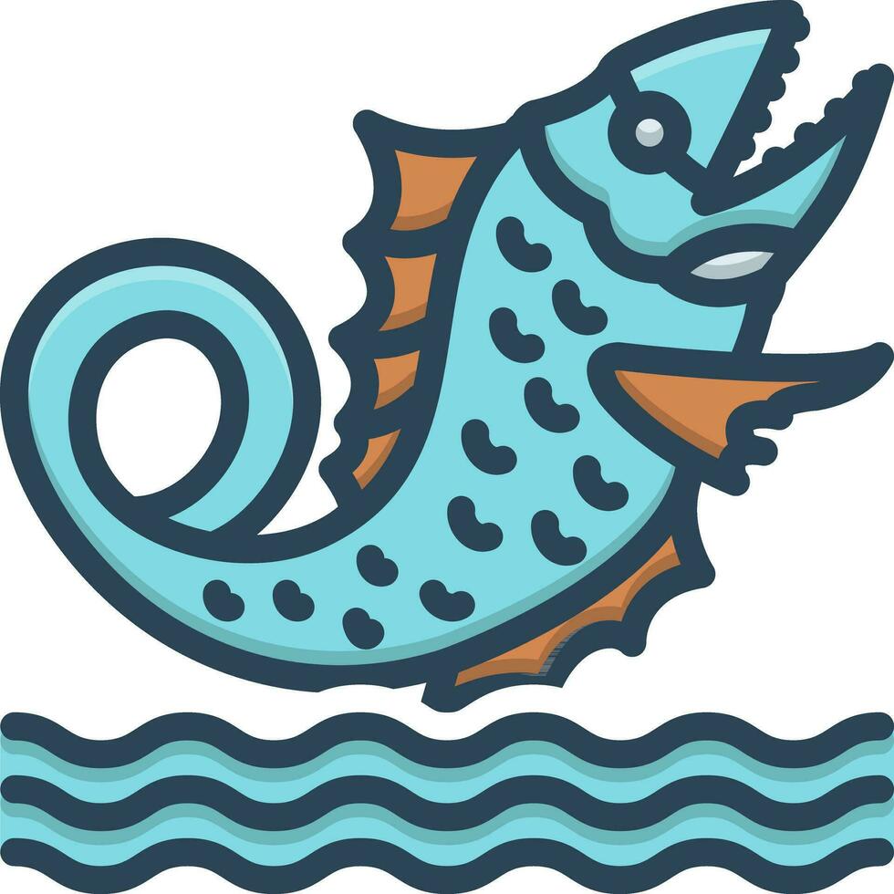 color icon for leviathan vector