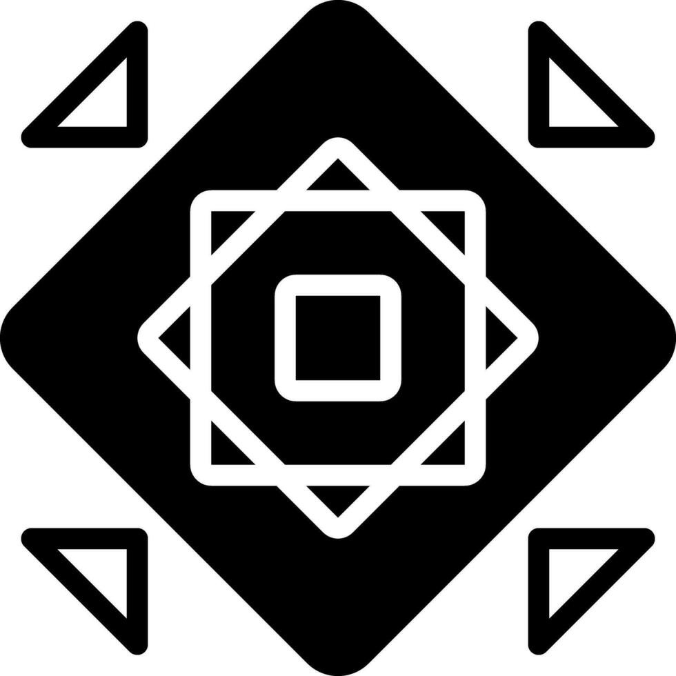 solid icon for modularize vector
