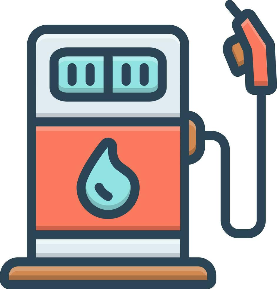 color icon for fuel vector