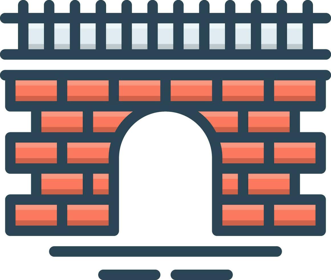 color icon for canal vector