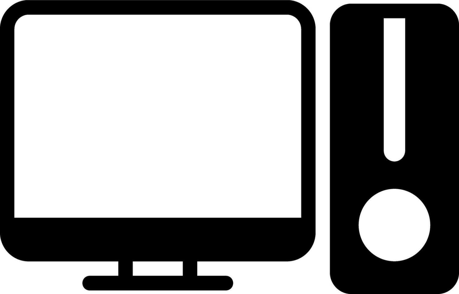 solid icon for pc vector