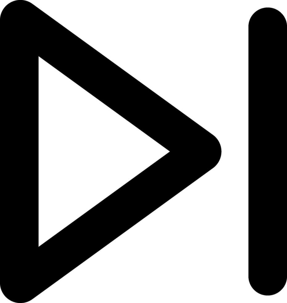 Next track or forward button icon. vector
