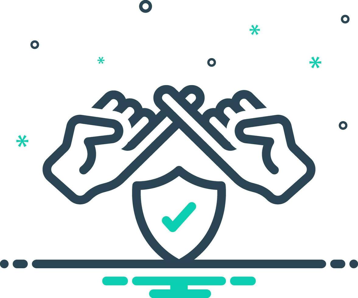 mix icon for commitment vector