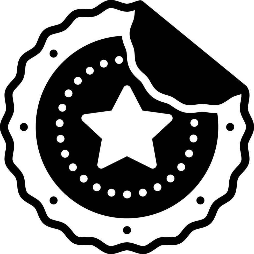 solid icon for sticker vector