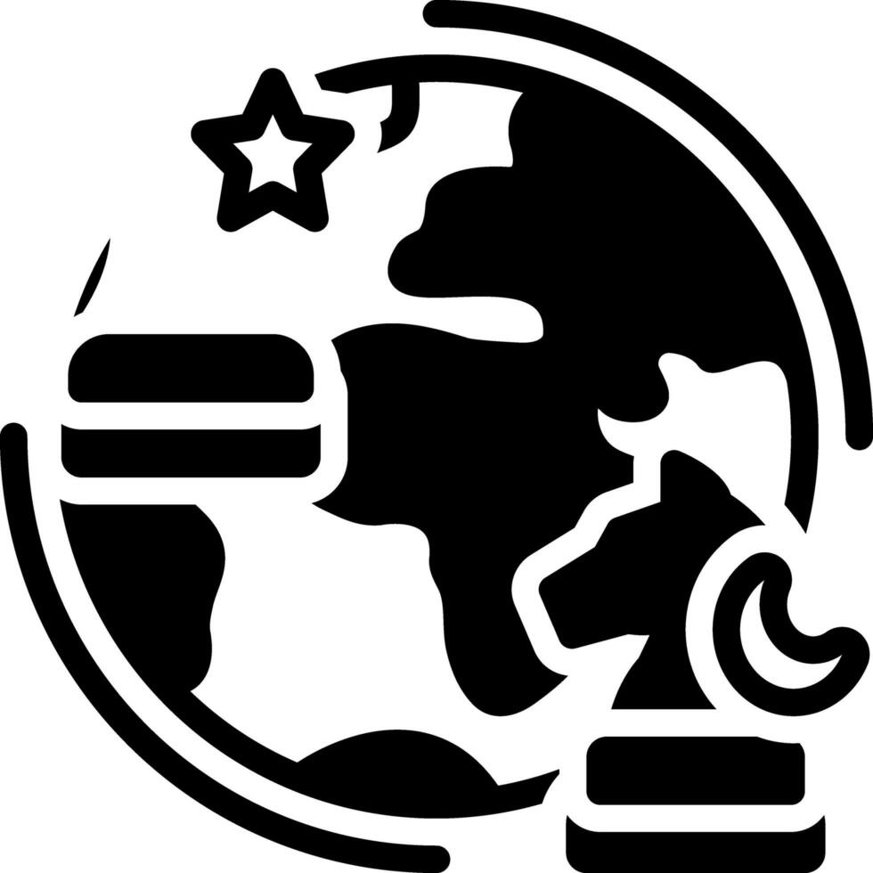 solid icon for geopolitics vector