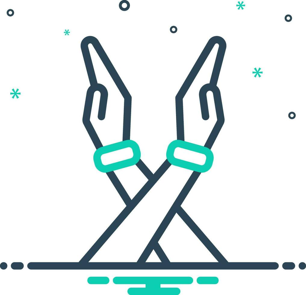 mix icon for refused vector