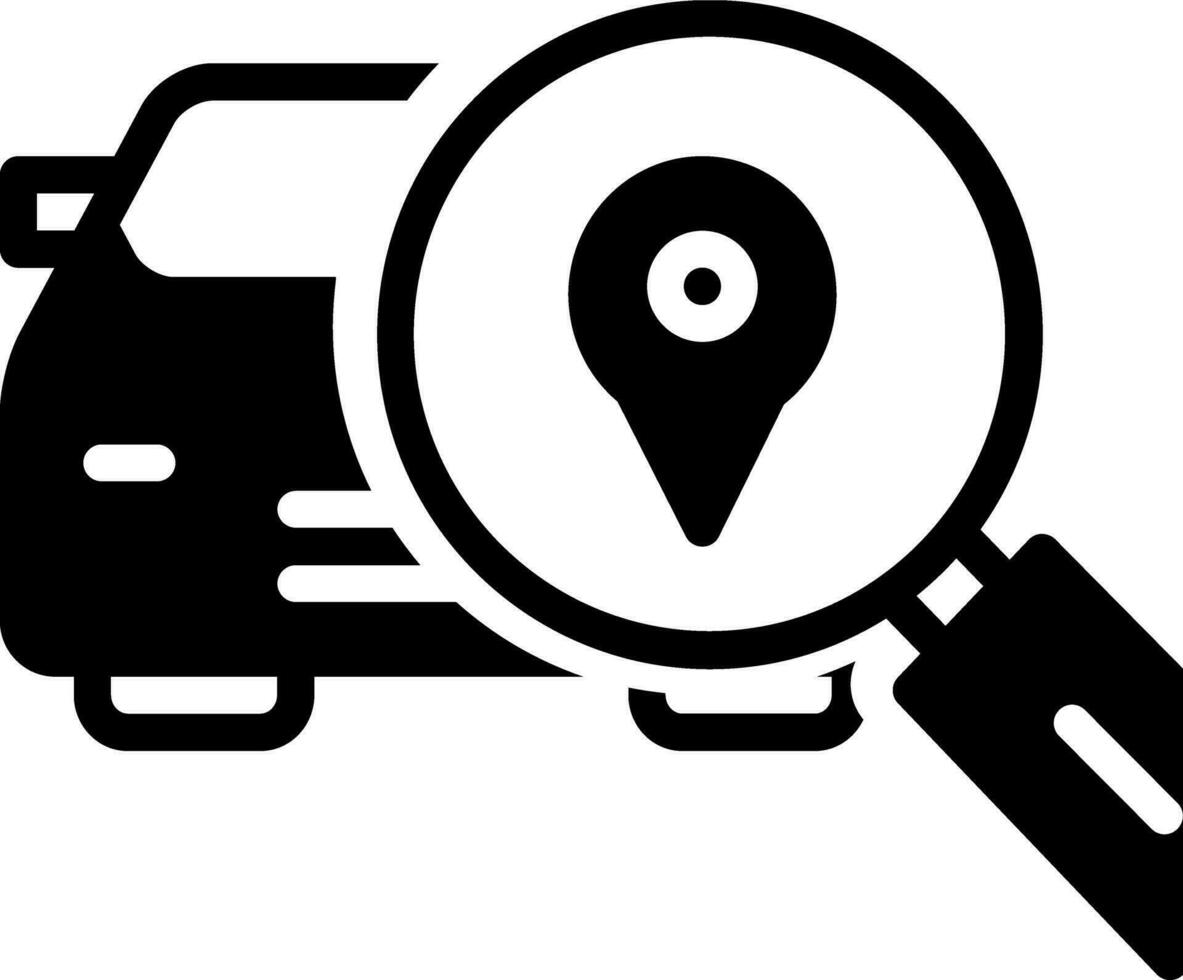 solid icon for autodetect vector