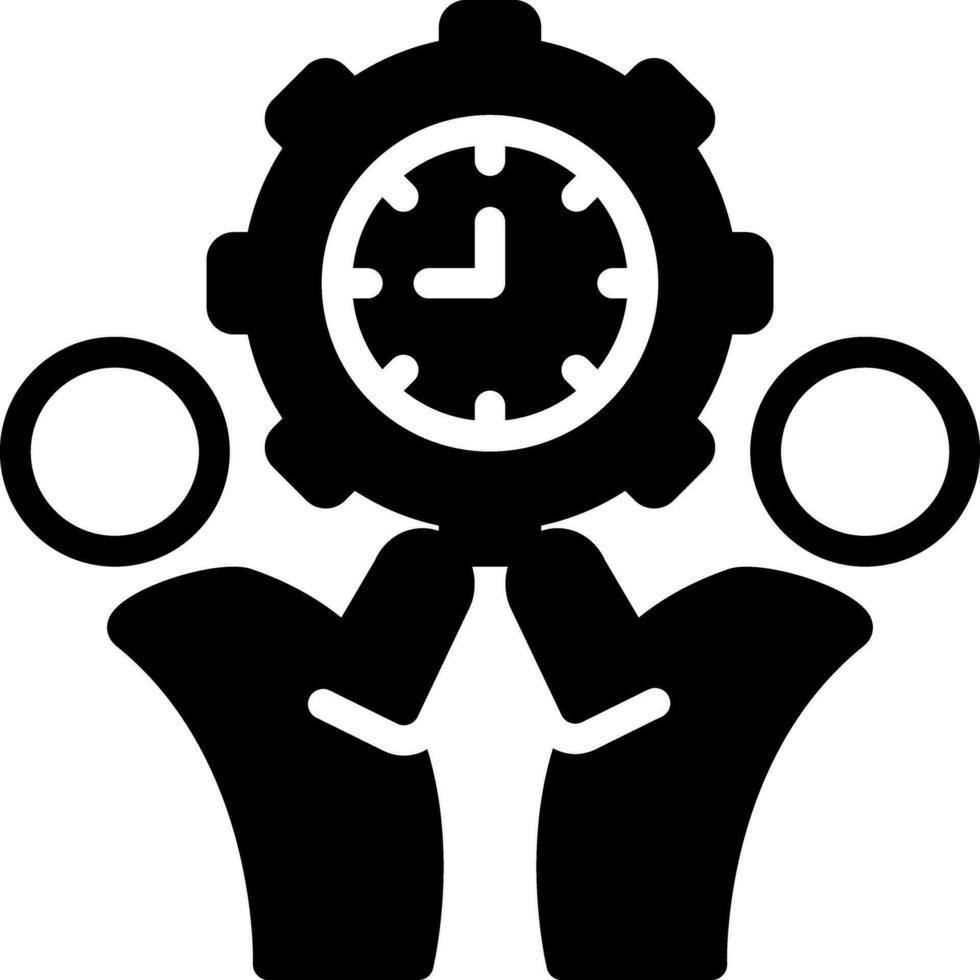 solid icon for management vector