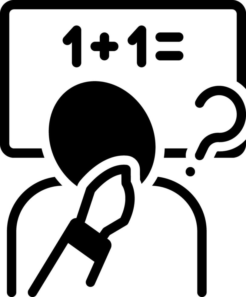 solid icon for inference vector