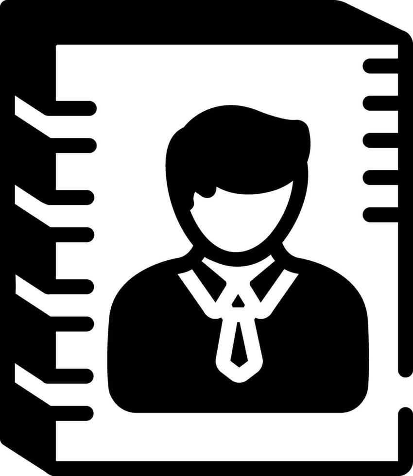 solid icon for authorship vector