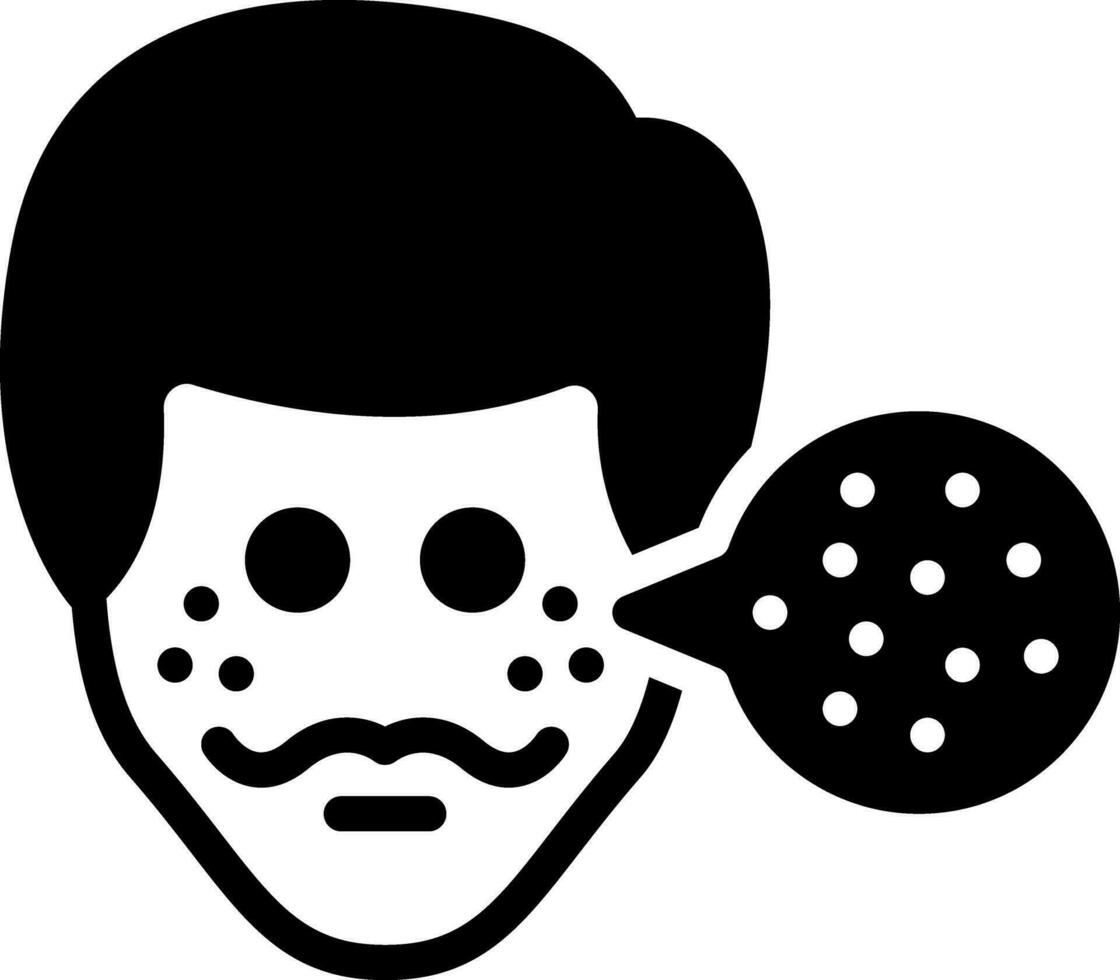 solid icon for spots vector