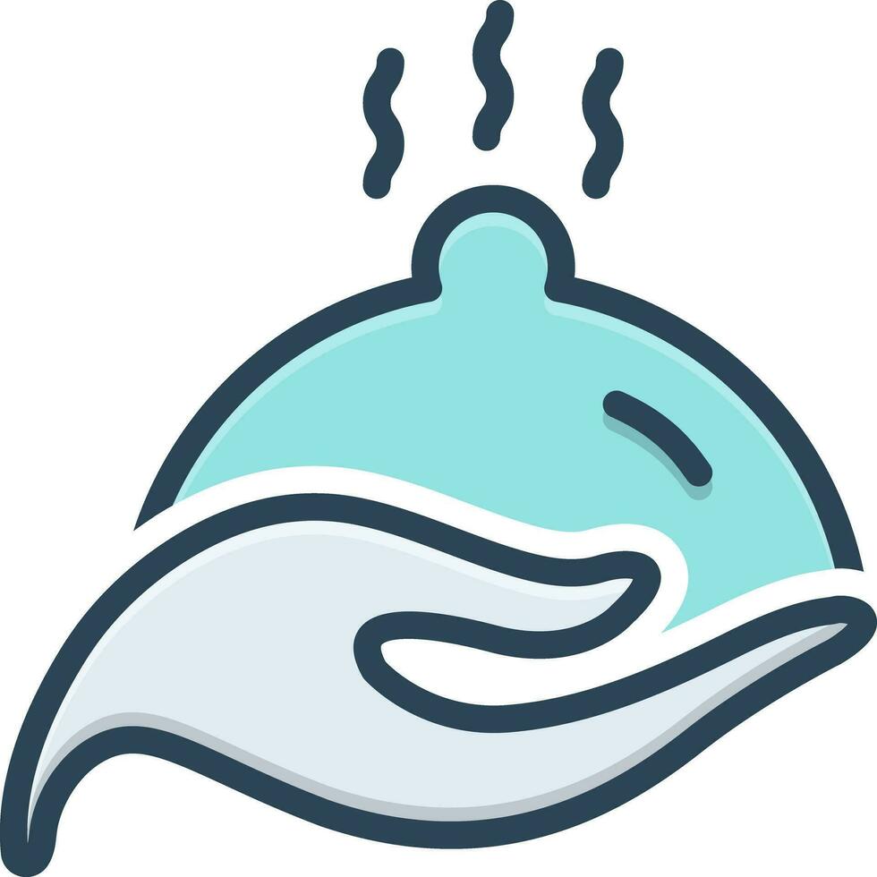color icon for nourish vector