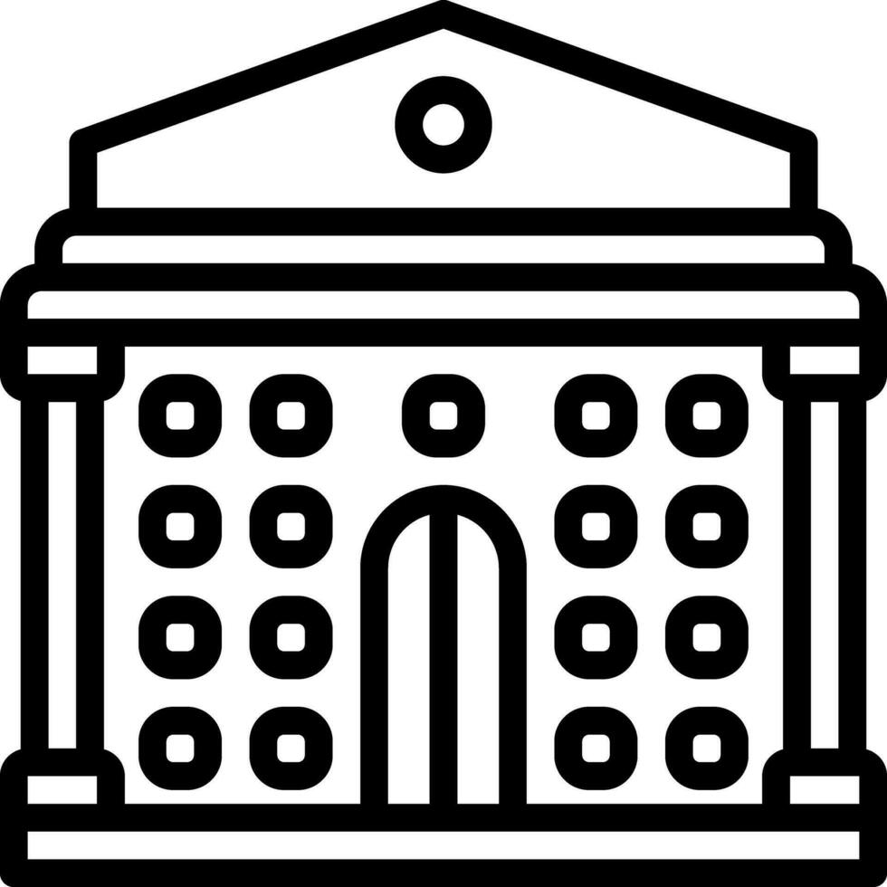 line icon for museums vector