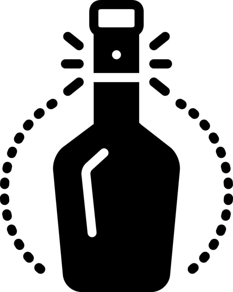 solid icon for bottleneck vector