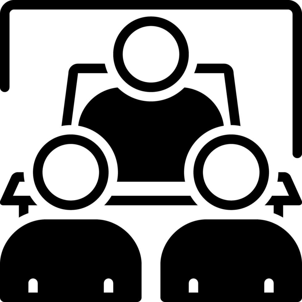 solid icon for debriefing vector