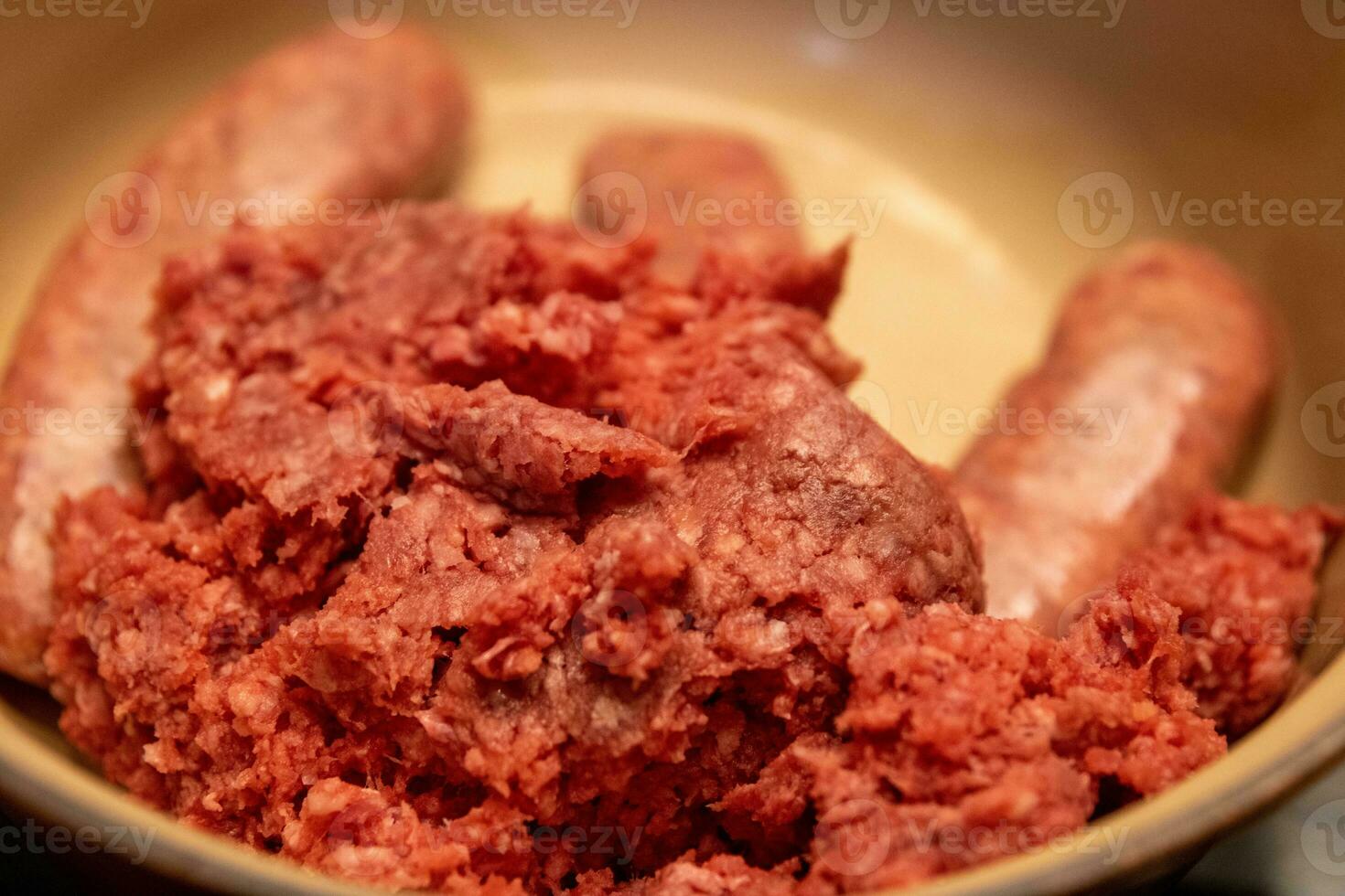 Sausages and Ground Beef photo