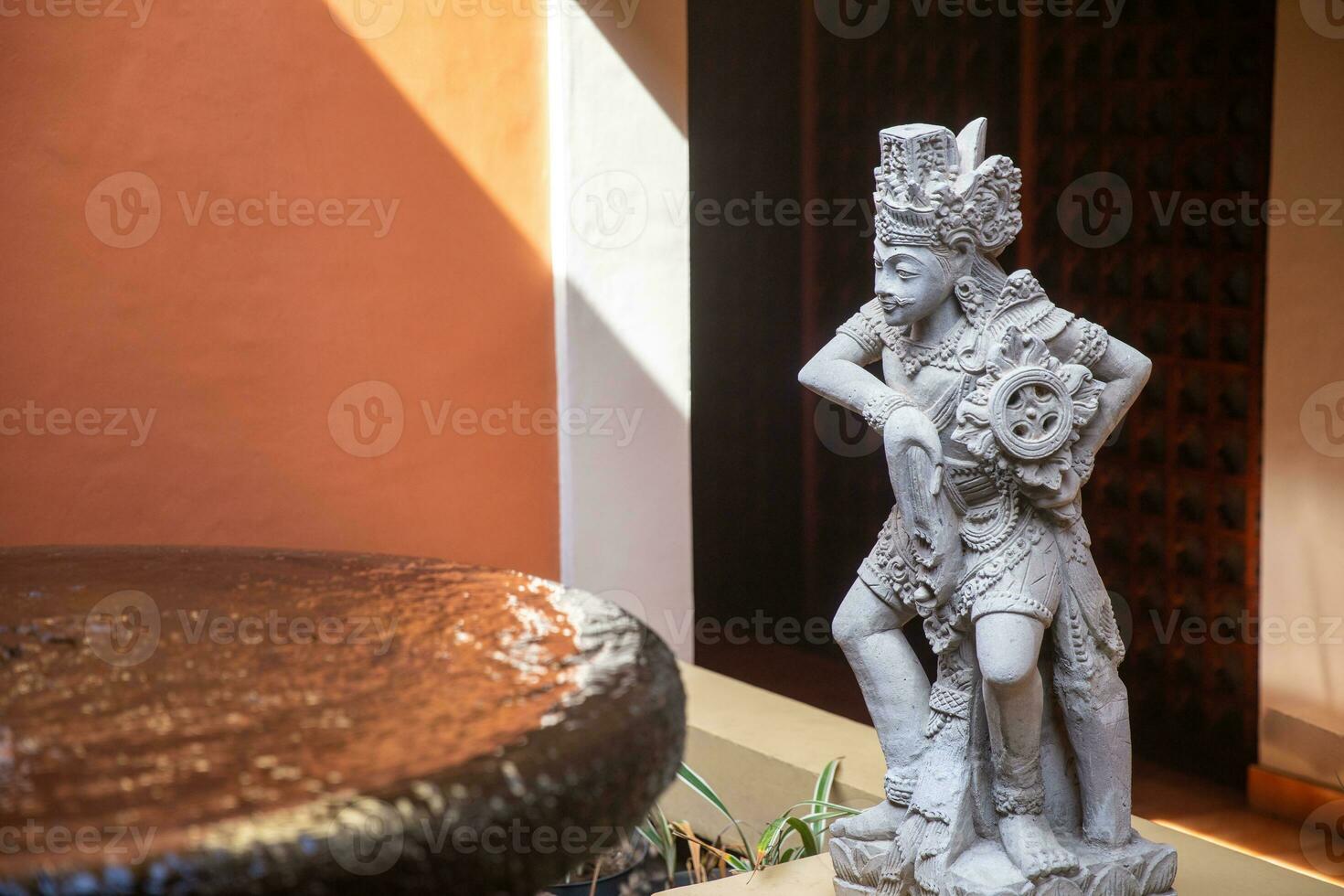 A Balinese statue photo