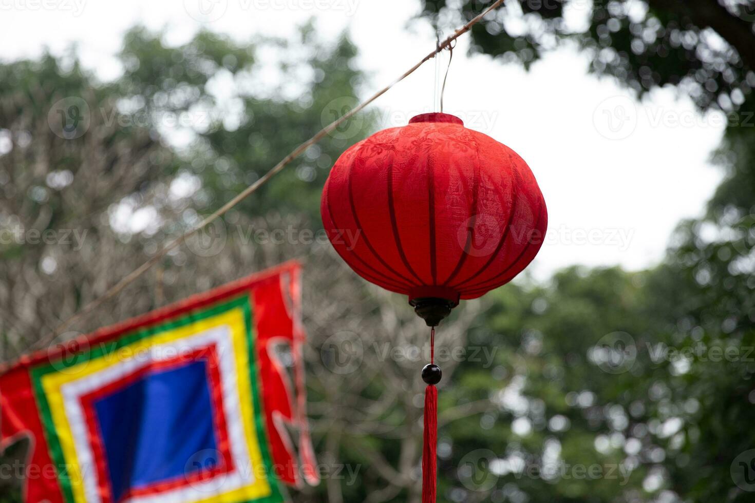 Red Lantern Hanging photo