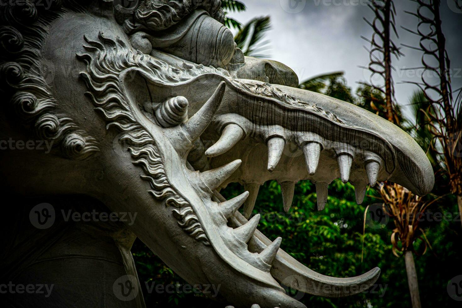 Balinese statue of a deity photo