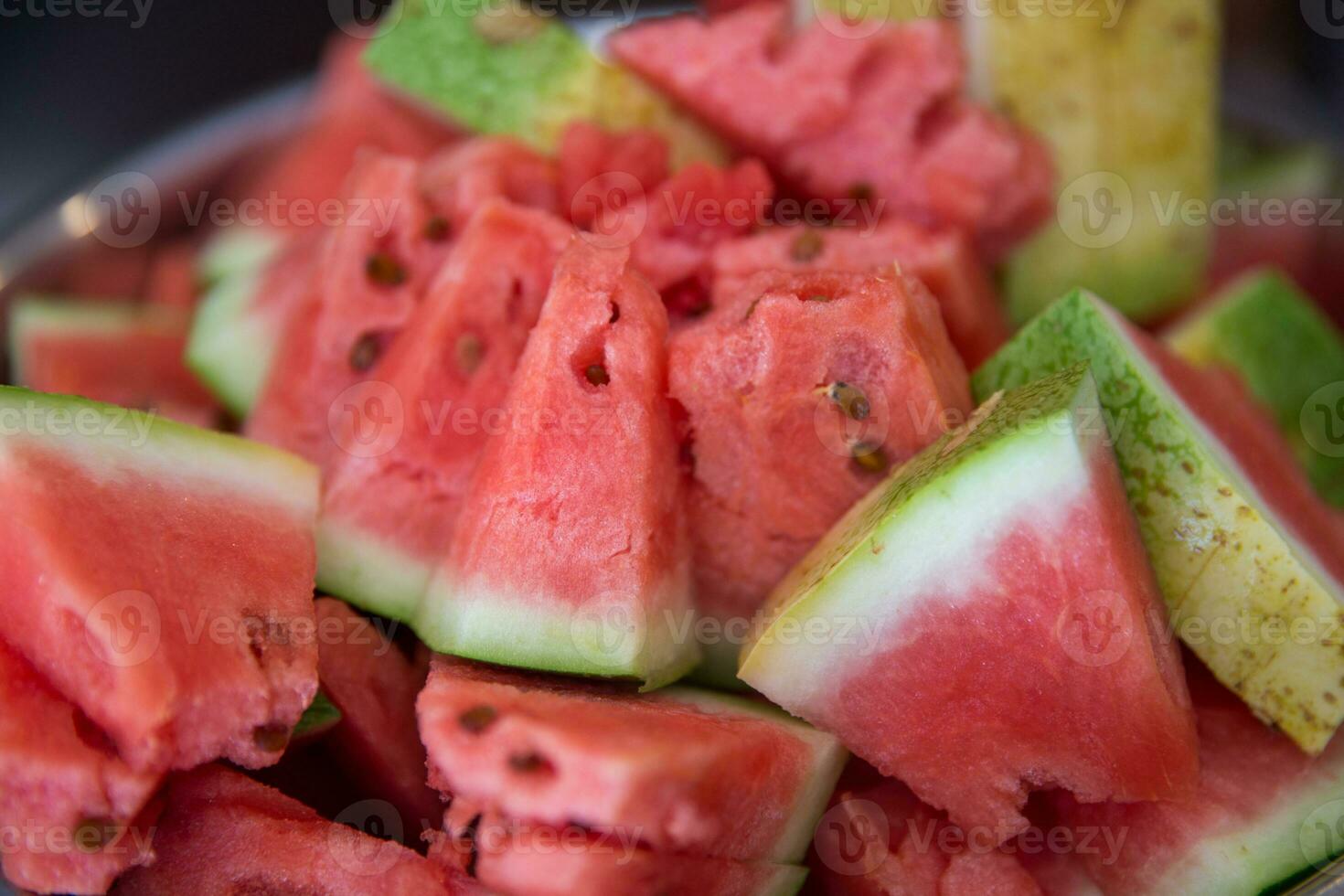 Cut up  watermelon photo