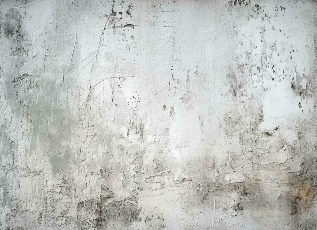 White grunge wall background with dirty stains photo