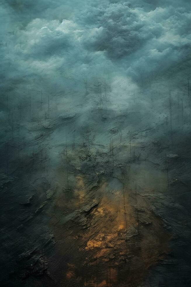 blue grunge background with rust stains photo