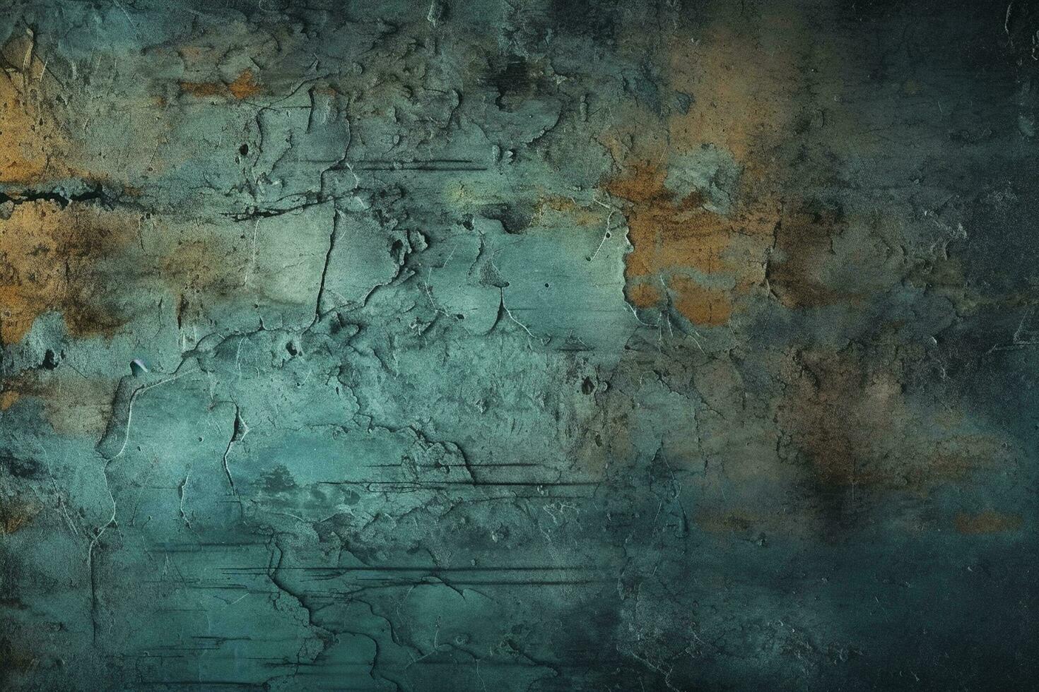 blue grunge background with rust stains photo