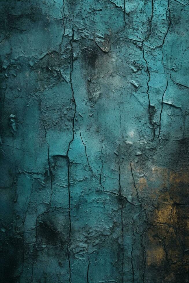 blue grunge background with rust stains photo