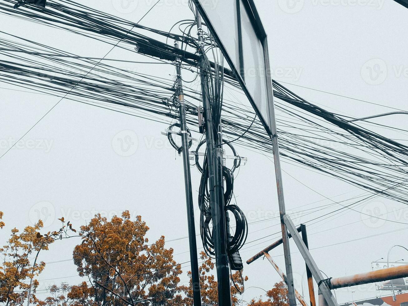 Defocused image of a cable photo