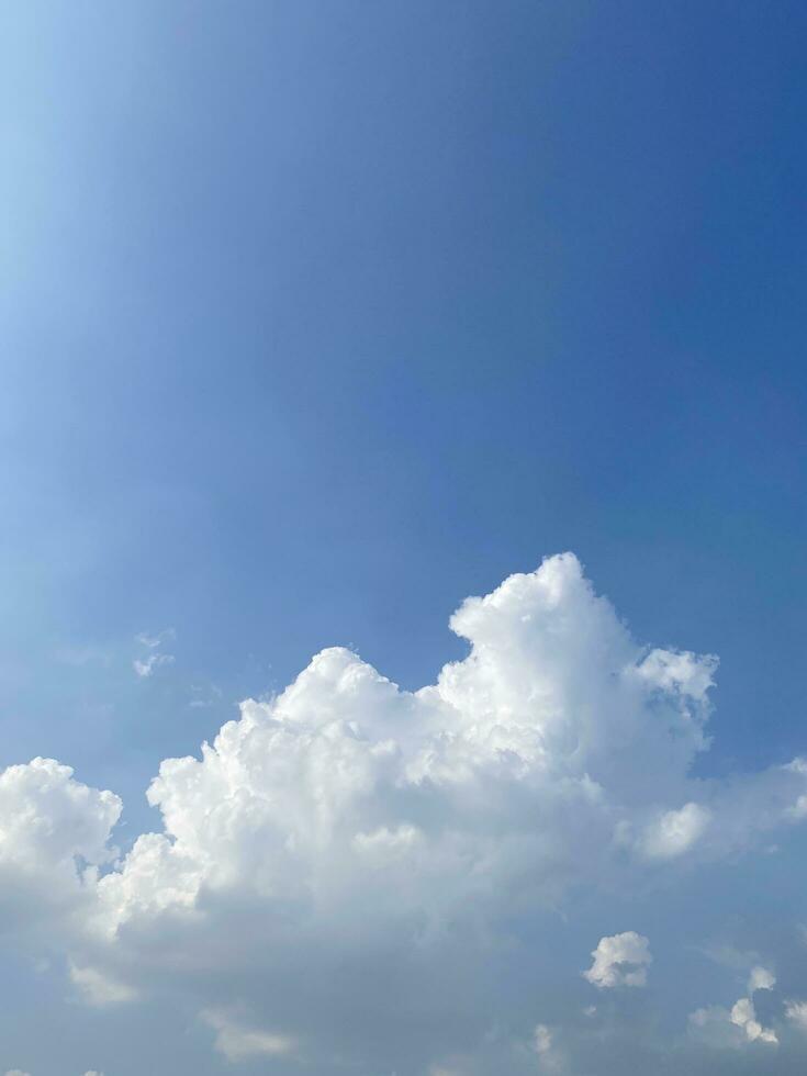 blue sky with clouds photo